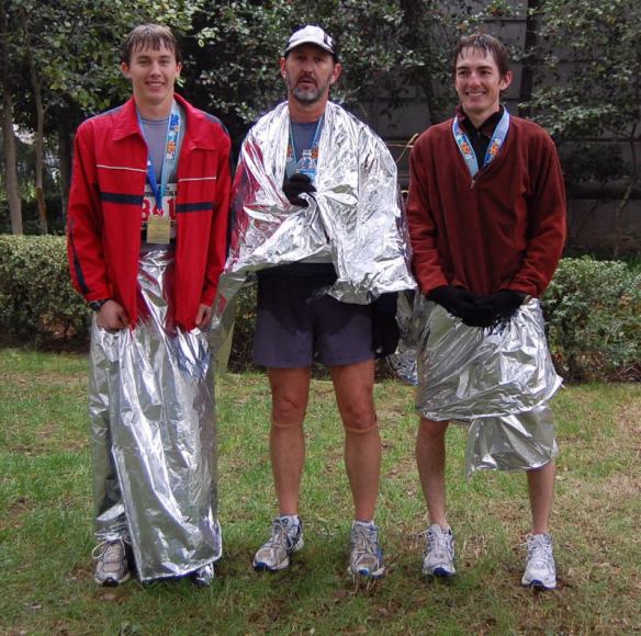 Chris, Dan and Matt after finishing the marathon