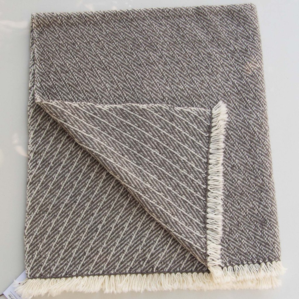 Wool blanket on white background. 